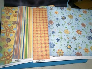 Kaiser Craft 12x12 Designer Paper Pack Double Sided GARDEN PARTY - Picture 1 of 9