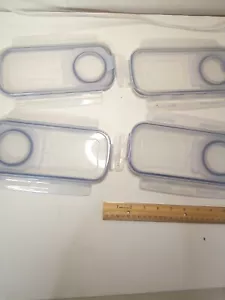 Snap Lids Clear With Another Snap Lid 9inx4in 4 Pack - Picture 1 of 4