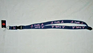 Baseball Atlanta Braves MLB Lanyard 22" Key Chain ID Holder NWT - Picture 1 of 1