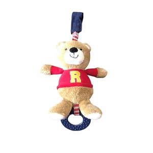 CARTER'S Baby Just One You rattle Bear Chime &Chew teether hang toy stroller 11" - Picture 1 of 4