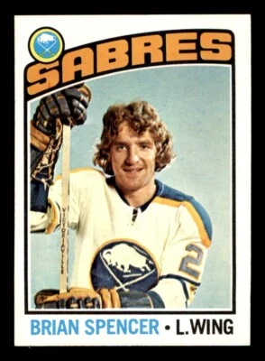1976 Topps Hockey #191 Brian Spencer NM/MT - Image 1 of 2