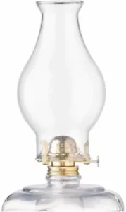 Crisa 3” X 4 3/4” X 8 1/2” Replacement Clear Glass Chimney Globe Large Bulge... - Picture 1 of 1