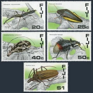 Fiji 574-578, MNH. Michel 568-572. Beetles 1987. Bulbogaster ctenostomoides, - Picture 1 of 1