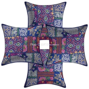 Cojín de piso decoración artística retazos vintage hippie gitana almohada meditación - Imagen 1 de 6