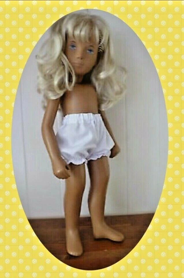 CAROLANNS BJB Vintage Sasha Puppen Kleidung, weiße Schlüpferhose passt 16" Sasha Mädchenpuppe