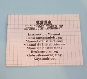 Sega Game Gear *NUR OFFIZIELLES HANDBUCH* Sega Game Gear guter Zustand - Bild 1 von 2
