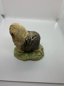 Vintage Old English Sheepdog Decorative Ceramic Ornament Figurine