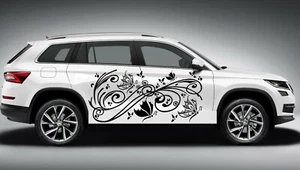 TRIBAL SWIRLS BUTTERFLIES GIRL VINYL DECAL CAR TRUCK - Foto 1 di 1