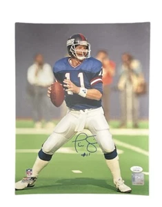 New York Giants Phil Simms signed 11x14 Photo w/ JSA Cert - Picture 1 of 1
