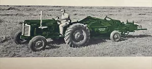 Oliver Tractor Vintage Print Ad Farmer First Farm Machinery 1957 - Picture 1 of 10
