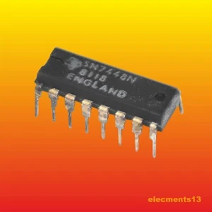 SN7448N TEXAS INSTRUMENTS INTEGRATED CIRCUIT LOGIC CMOS PDIP16 - Picture 1 of 2