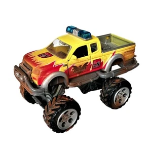 Dickie Toys Fire Eagle 14cm Rally Monster Truck Diecast Pull Back & Go - Picture 1 of 8