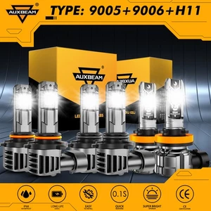 For Honda Odyssey 2005-2010 AUXBEAM LED Headlight High/Low/Fog Bulb 6500K 3000K - Picture 1 of 19