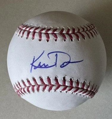 Autógrafo firmado por Khris Davis Oakland Athletics MLB béisbol autenticación MLB Foto 1 de 4