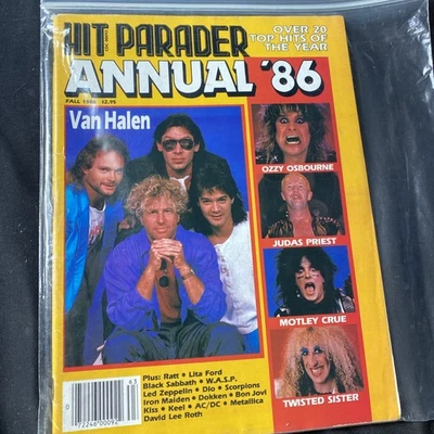Hit Parader Annual Fall 1986 Featuring Van Halen, Ozzy, Crue and more - Image 1 of 2