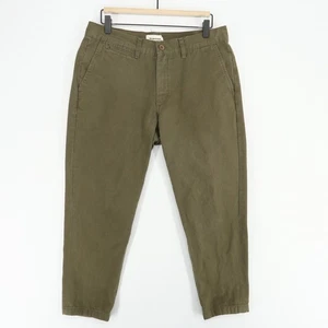 Taylor Stitch Chino Pants Mens 33X25 Green 100% Cotton Slim Fit Huckberry - Picture 1 of 11