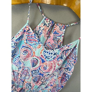 Lilly Pulitzer Romper Women's Medium Shell Print Sleeveless Casual Beach Summer - Picture 1 of 11