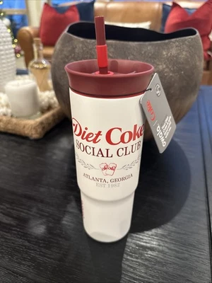 Vaso de paja de acero inoxidable Owala Diet Coke Social Club 24 oz edición especial Foto 1 de 2