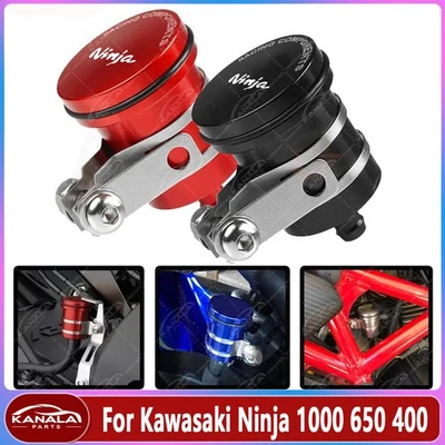 1Pcs For Kawasaki Ninja 1000 650 400 Brake Fluid Reservoir Clutch Tank Oil Cup - Imagem 1 de 4
