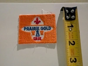 Vintage Patch Pfadfinder Prärie Goldgebiet Saskatchewan Kanada Öl - Bild 1 von 3