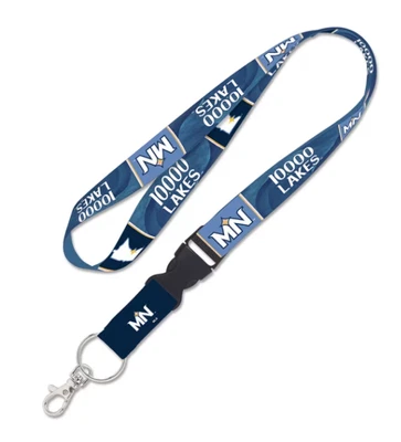 NWT MINNESOTA TWINS 10,000 LAKES CITY CONNECT LANYARD DETACHABLE BUCKLE NICE!! - Image 1 of 4