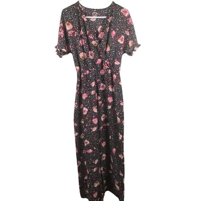 Art Class Romper Girls XL 14/16 Pantsuit V-Neck Stretch Boho Floral - Image 1 of 4