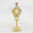 2690 Reliquary Reliquiar Monstrance Altar for CHURCH or Home Brass 30cm Gemstone