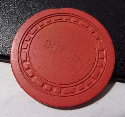 DUTCH CASINO 25¢ CARD ROOM casino gaming poker chip - Tulelake, California - image 1 of 4