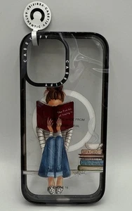 Casetify iPhone 16 Girl Reading Book MagSafe Impact Case Clear / NO BOX NEW! - Picture 1 of 3
