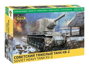 ZVEZDA 5084 MAQUETTE MILITAIRE CHAR LOURD SOVIÉTIQUE KV-2 1/72 - Picture 1 of 1