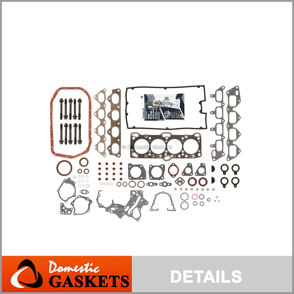 Fits 93-98 Mitsubishi Plymouth Eagle 2.0L Turbo Full Gasket Set Bolts 4G63 4G63T Foto 1 de 4