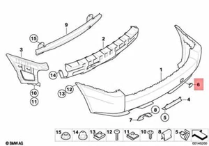 Genuine BMW X3 2004 2005 2006 Bmw Tow Hook Cover 51123400945 - Picture 1 of 1