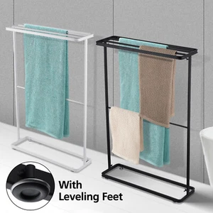 Freestanding Metal Floor Towel Rack Stand Towel Drying Holder 647x958mm - Picture 1 of 25