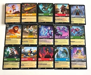 Disney Lorcana Rise of the Floodborn Non Holo/Foil Cards /204 Legendary - Picture 1 of 80