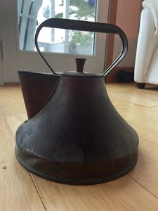 BARN FIND Antique Sailing Ship Captains Copper Tea Kettle, Teapot, Water Pot 10" - Picture 1 of 11