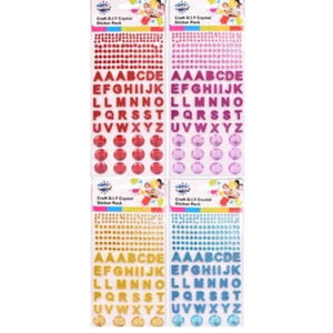 Colored Rhinestone Gems Self Adhesive Stick on Crystals Crystal Stickers Letters - Picture 1 of 1