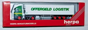 HERPA OFFERGELD LOGISTIK SEMI TRACTOR TRAILER 1:87 HO SCALE - Picture 1 of 1