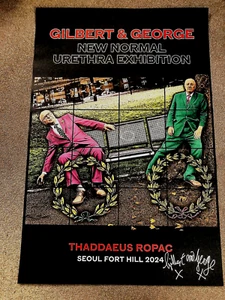 Gilbert & George New Normal Urethra Seoul signed exhibition poster 2024 - Picture 1 of 4