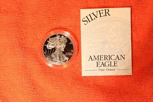 2003-W Silver American Eagle Proof 1oz. Bullion Coin, OGP, COA. $5.00 Shipping ! - Picture 1 of 3