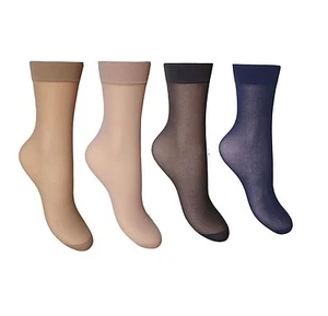 3 Paar seidige glatte Strick Knöchelhose Socken Komfort Top 8 Farben NEU - Bild 1 von 17