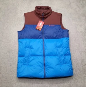 Cotopaxi Solazo Daunen Puffer Weste Herren Größe 2XL XXL Blau Full Zip 600 Fill Jacke - Bild 1 von 1