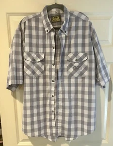 Camel Trophy Adventure Wear Mens Vintage Plaid 3XL Safari Snap Shirt - Picture 1 of 7