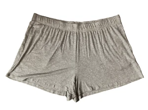 JOYSPUN RIB KNIT GREY ELASTIC WAIST PJ SHORTS Sz 2X* - Picture 1 of 7