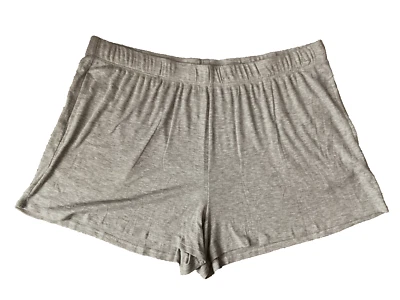 JOYSPUN RIB KNIT GREY ELASTIC WAIST PJ SHORTS Sz 2X* - Image 1 of 4