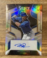 2023 Panini Select Baseball Brennen Davis Chicago Cubs Silver Rookie Auto /99