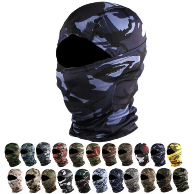 Hunting Camo Balaclava Face Mask Neck Gaiter Snoods CS Outdoor Sports Headwear - Image 1 of 4