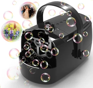 Bubble Machine Durable Automatic Bubble Blower, 18000+ Big Bubbles per Minute Bu - Picture 1 of 9