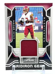 2021 Panini Spielbuch DYAMI BRAUN RC Trikot Relikt Gridiron Ausrüstung #GG-DBR AD - Bild 1 von 4