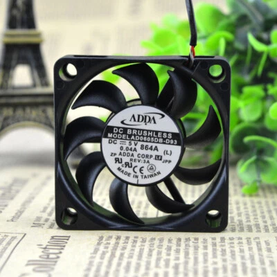 ADDA 6CM 6015 5V 0.04A AD0605DB-D93 Switch Industrial Cooling Fan Small - Image 1 of 4