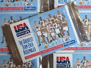 1992 Skybox USA Basketball Single Sealed Pack w/ Jordan & Magic - Factory Sealed - Picture 1 of 3